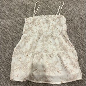 Paper Crane Beige/ White Detail Top